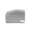 Wolverine MI-GTDE76 electronic water-activated tape dispenser, left-side view showing enclosed gray housing
