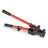 Angled side view of MUL-395 windlass cord strapping tensioner with long handles for high-tension load containment