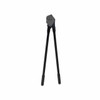 Encore EP-1880 premium side action steel strapping sealer displayed vertically with slightly open handles, black comfort grips, and single notch sealing mechanism