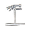 Rear view of the EP-1330 Stretch Film T-Puller Tool with integrated cutter showing durable aluminum construction for pallet wrapping