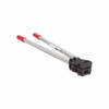 Signode RCD-1431 heavy-duty manual steel strap sealer displayed diagonally with silver handles, red grips, and black sealing mechanism for 1-1/4-inch steel strapping