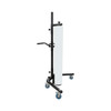 EP-795 Mobile Vertical Stretch Film Pallet Wrapper with heavy-duty steel frame, adjustable film carriage, and smooth-rolling casters