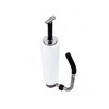 Top angled view of the EP-810 Pistol Grip Hand Stretch Film Dispenser with T-handle spindle and film roll