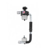 Side view of the EP-835 Lightweight Hand Stretch Film Dispenser highlighting lightweight frame and adjustable roll mounts