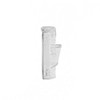 Side profile of the Biodegradable Corner Spike Tie-Off Tool showing the integrated tie-off hook and corner clip