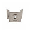 Front view of Type 304 stainless steel flared leg bracket with center mounting hole