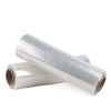 Two rolls of 15-inch 1500-feet 80 Gauge Blown Hand Stretch Film for industrial packaging and pallet stabilization