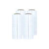 Four rolls of 15" x 1476' 8.5 Micron (34 Gauge) Engineered Pre-Stretch Hand Film for high-efficiency packaging applications