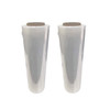 Two rolls of 18" x 1500' 70 Gauge cast hand stretch film for hand wrapping pallets and shipping loads