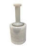 5-inch x 1000-foot 80 gauge mini stretch film mounted on a reusable white hand dispenser for ergonomic wrapping