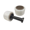 3-inch x 1000-foot 80 gauge mini stretch film installed on a hand dispenser handle for ergonomic manual stretch wrapping