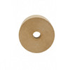 Straight-on roll face view of 72mm x 450' reinforced water-activated kraft tape, 6.3 mil, natural