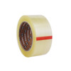 2 inch x 110 yard 1.9 mil clear acrylic carton sealing tape roll displayed from an angled right view