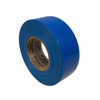 2" x 180' blue shrink wrap tape roll – upright left angled view