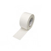 White shrink wrap preservation tape partially unrolled for application