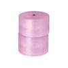Two 3/16" x 24" x 750' pink anti-static air bubble rolls stacked for protective packaging