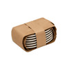 B-Flute single face corrugated paper wrapped around a stack of plates for protective packaging