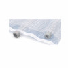 Close-up of 3/16" bubble pouch with adhesive sealing strip and glass vials