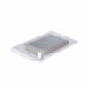 Self-seal bubble pouch with adhesive closure protecting an electronic device