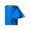 Blue marine shrink wrap material unrolled from bulk roll for boat and equipment protection