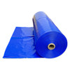Large roll of blue marine shrink wrap for boat winterization, storage, and transportation protection
