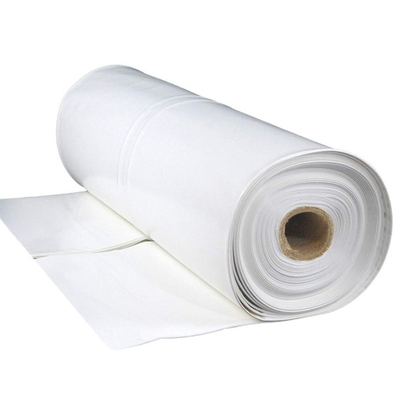 White marine shrink wrap roll for boat winterization, outdoor storage, and transportation protection
