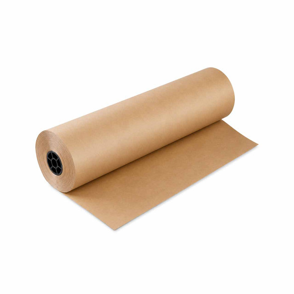 Recycled natural kraft paper roll for void fill, wrapping and protective packaging