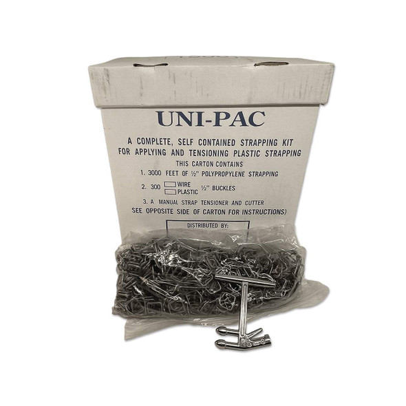 black handistrap kit w/300 1/2" wire buckles