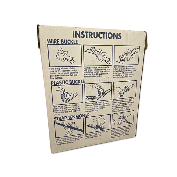 Black Handistrap Kit w/300 1/2" Wire Buckles 3000' - 1500