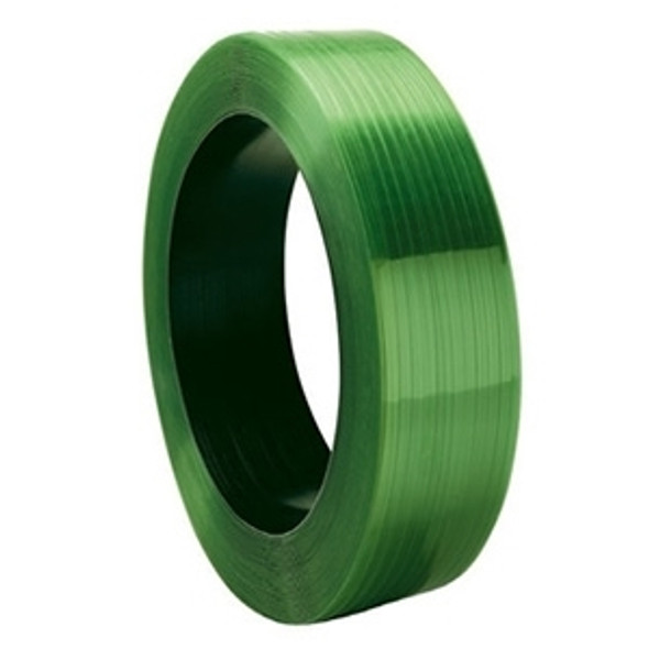 CPP 1/2" x .028 x 6500' Green Polyester Strapping with Smooth Waxed Finish 16 x 6" Core CPP 1/2" x .028 x 6500' Green Polyester Strapping with Smooth Waxed Finish 16 x 6" Core