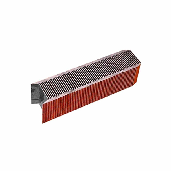 Strip of collated magazine steel strapping seals for securing steel strapping