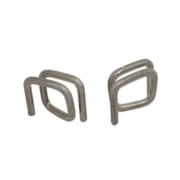 1/2" Square Heavy-Duty Wire Strapping Buckles for PP, PET & Woven Cord Strapping (1000/Box)