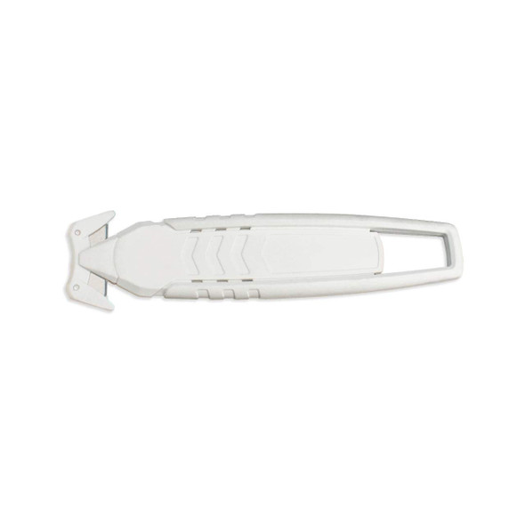 Side view of Encore EP-214 T-Style Safety Cutter with T-style dual safety blade head