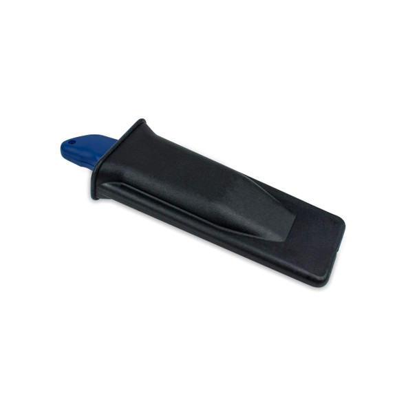 Encore EP-295 Utility Knife Belt Holder with black protective sheath and utility knife