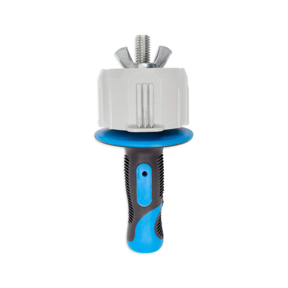 Bottom view of the EP-760-1 Hand Stretch Film Dispenser showing adjustable core adapter and ergonomic handle