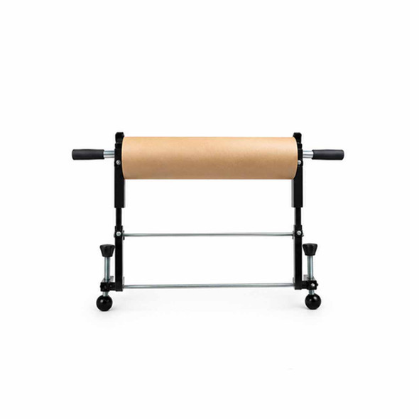Front view of Encore EP-769 Tabletop Kraft Paper Roll Dispenser with kraft paper roll
