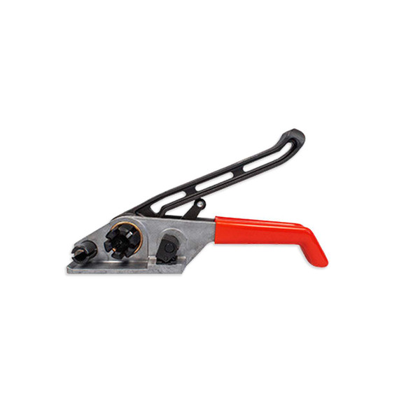 Left side view of EP-1160 manual windlass tensioner and cutter for 1/2" to 3/4" cord strapping