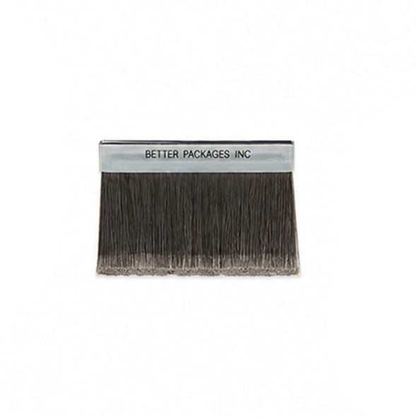 Replacement Water Brush for BP-500 Tape Dispenser – front view showing dark bristles and metal mounting base