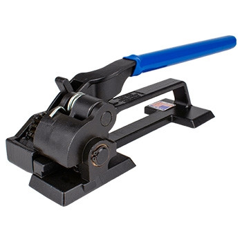 Encore EP-1425 3/8" to 3/4" SD feedwheel tensioner for steel strapping with ergonomic blue handle