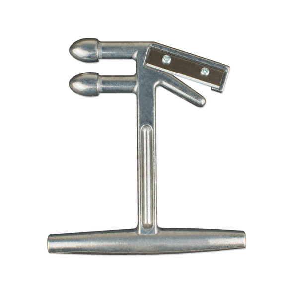 Front view of the EP-1330 Stretch Film T-Puller Tool with built-in safety cutter for stretching and cutting hand stretch film