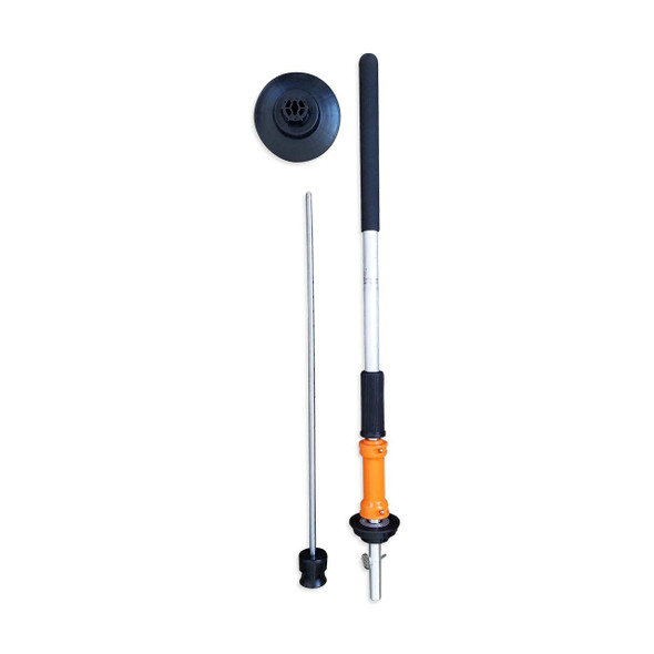 EP-790 Wrapstik Stretch Film Applicator handle, spindle, and end plate components for hand stretch wrapping