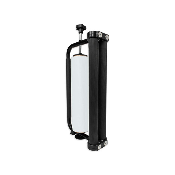 EP-838-BS Hand Stretch Film Dispenser with built-in brake system and stretch film roll installed