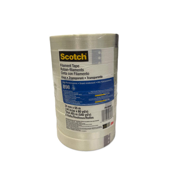 1" x 60 Yards 3M 898 Filament/Strapping Tape - 4190-3M