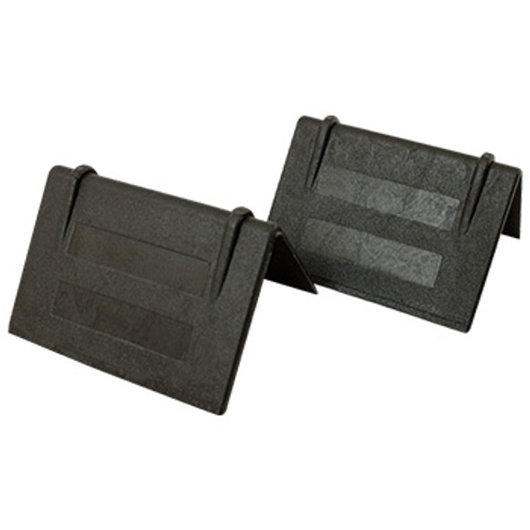 2 1/8" x 1 1/2" Black Poly for up to 1 1/2" Strap Edge Protectors - 4617 2 1/8" x 1 1/2" Black Poly for up to 1 1/2" Strap Edge Protectors - 4617