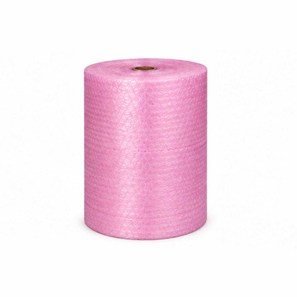3/16" x 48" x 750' pink anti-static air bubble roll for protecting electronics and static-sensitive products