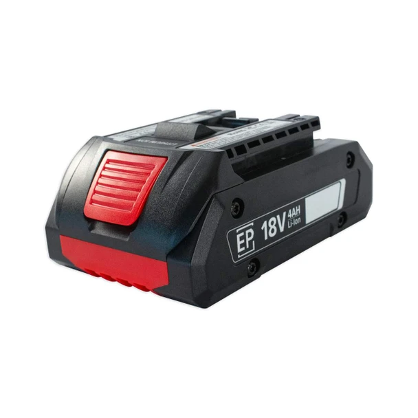 Encore E1260-28-HD 18V 4Ah lithium-ion replacement battery with red release button