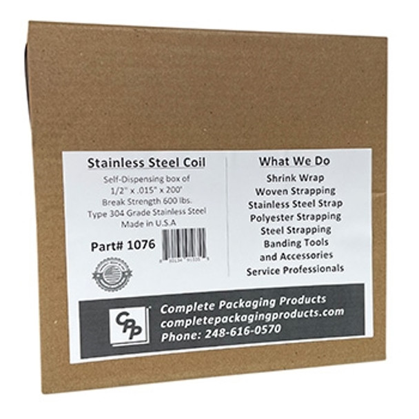 Stainless Steel Strapping 1/2" x .015" x 200'