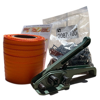3/4" x 250' HD Woven Cord Strapping Kit