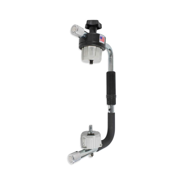EP-835 Lightweight Hand Stretch Film Dispenser shown disassembled with removable roll holders for quick stretch film loading