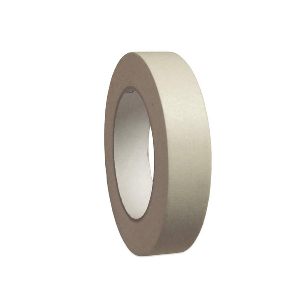 Three-quarter view of Industrial Grade Masking Tape, 1" x 60 yd, showing tape width and roll